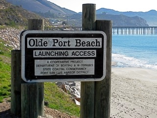 Olde Port Beach Sign