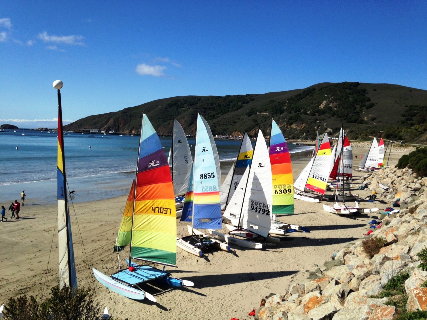 Catamarans on Olde Port Beach