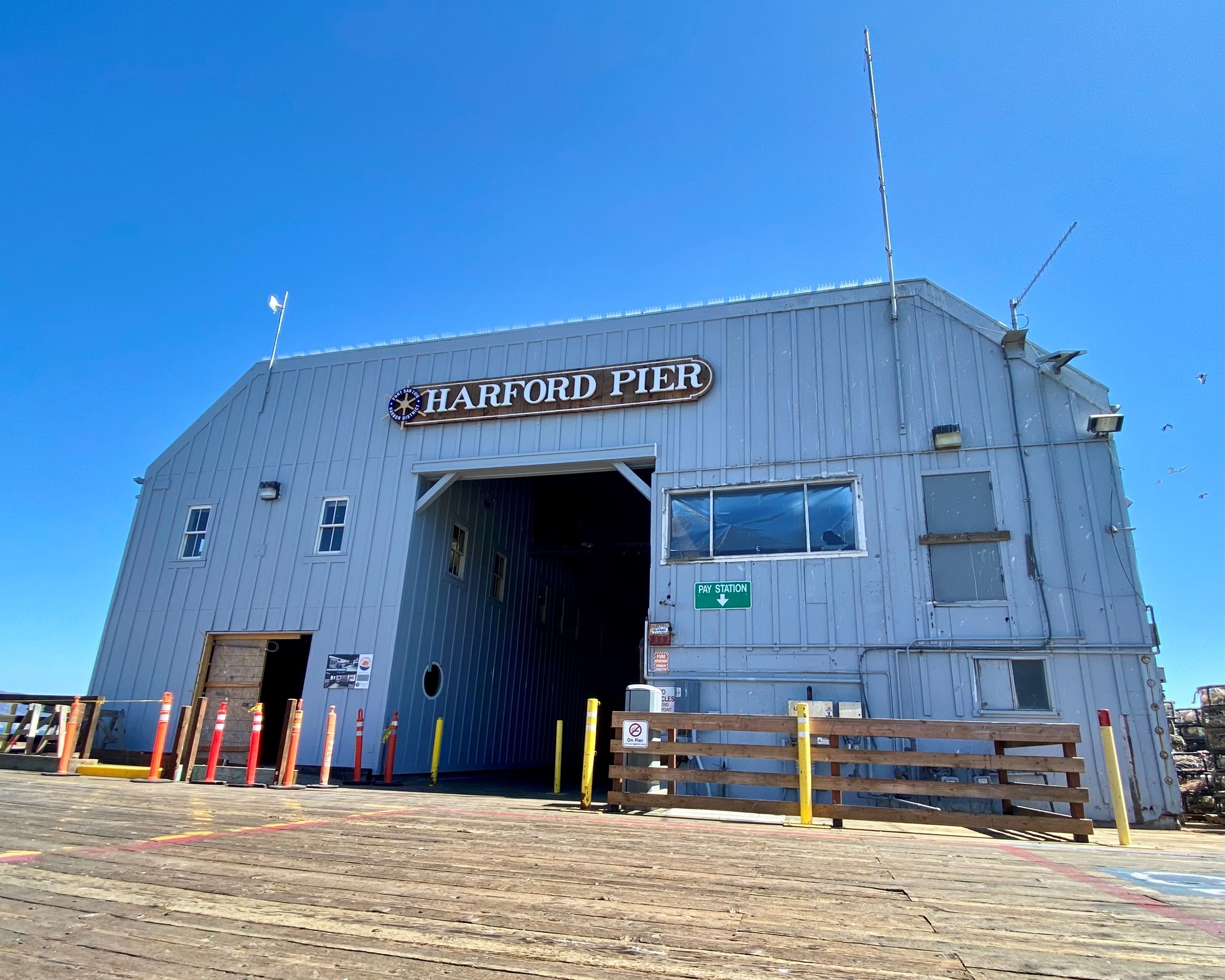 New Harford Pier Sign Summer 2021